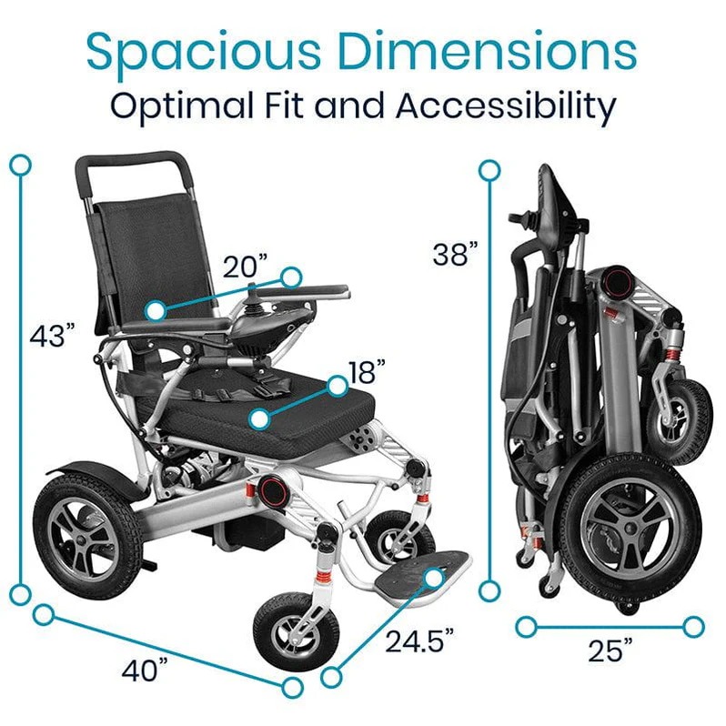 Power Wheelchair - Foldable Long Range Transport Aid - Image 6